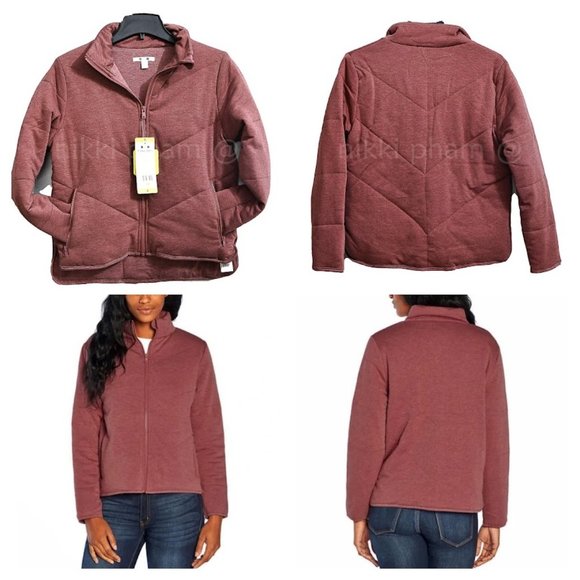 Three Dots Jackets & Blazers - NWT Three Dots Ladies' Quilted Jacket in RED